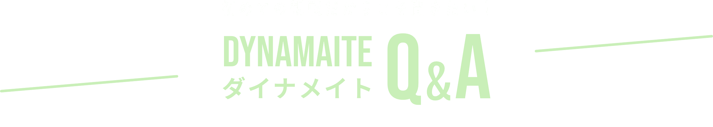 初めての観戦だからこそ聞きたい!ダイナメイトQ&A