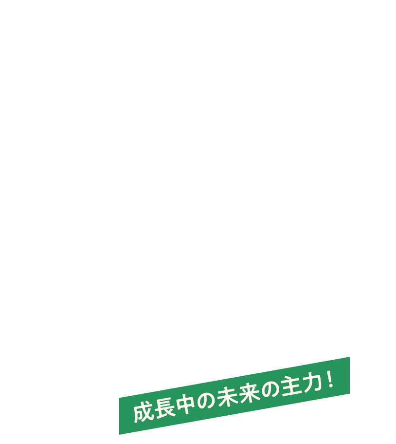 成長中の未来の主力！