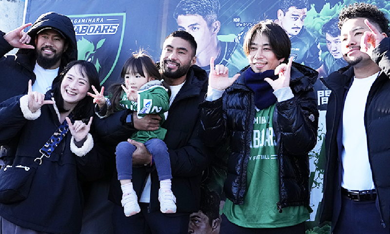 選手と記念撮影！